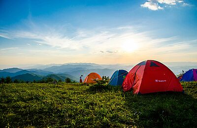 Палатков лагер в планината